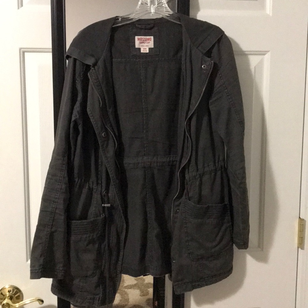Army green/dark gray military style jacket
